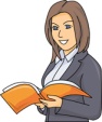 Business Woman with Book
